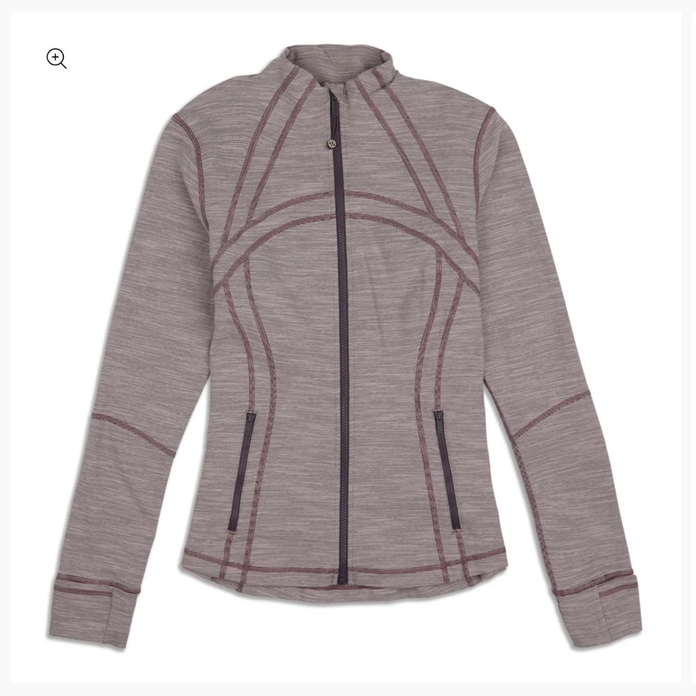Lululemon Wee Space Frosted Mulberry Black Jacket size 6